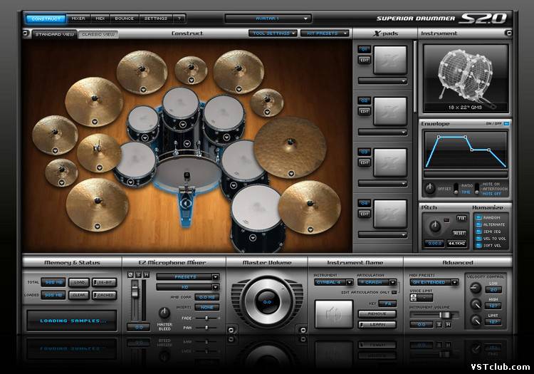 Toontrack Superior Drummer 2 0 N Y Avatar Sound Library included