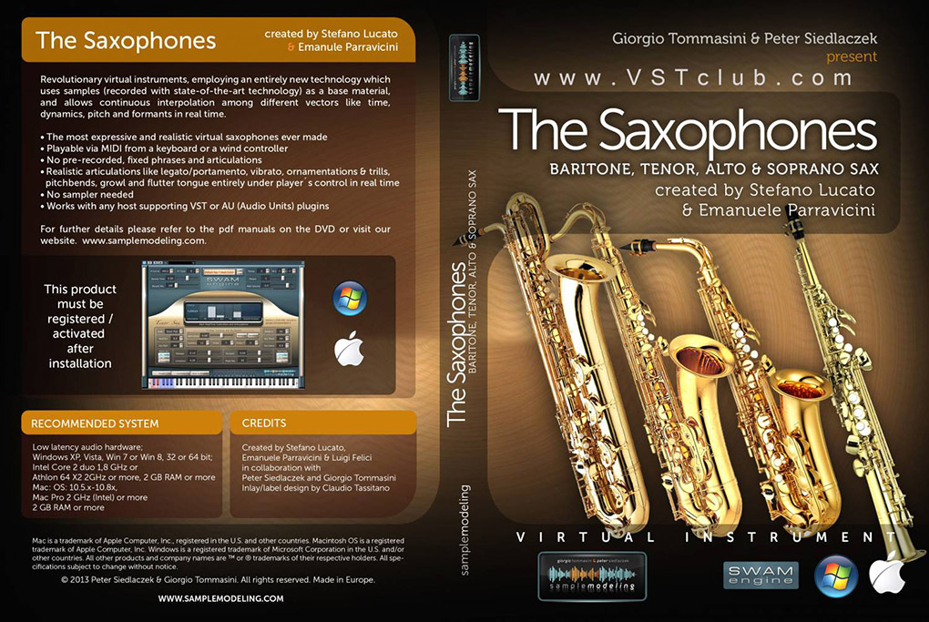 sample modeling the saxophones v1.1.1 incl 23